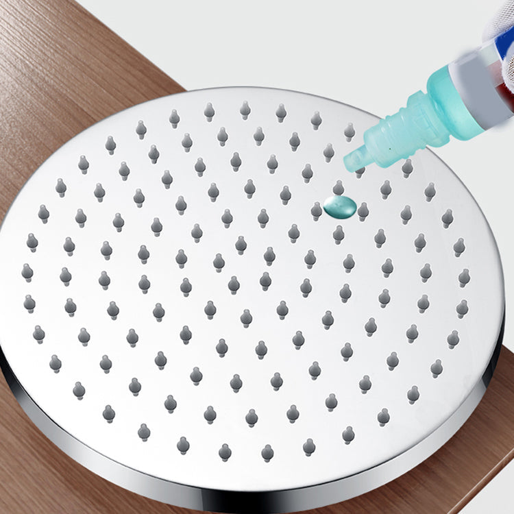Lisslune | Metal Shower Head Combo Contemporary Round Fixed Shower Head for the Bathroom