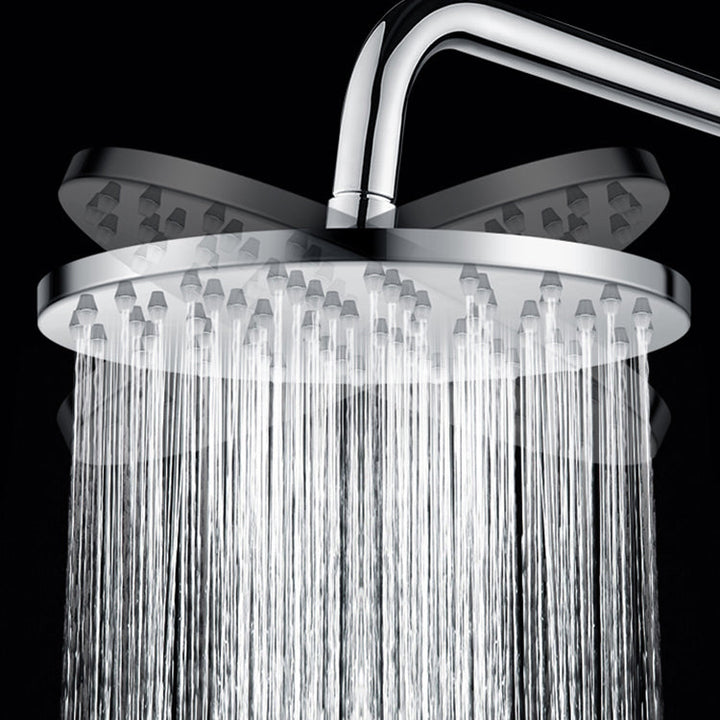 Lisslune | Metal Shower Head Combo Contemporary Round Fixed Shower Head for the Bathroom