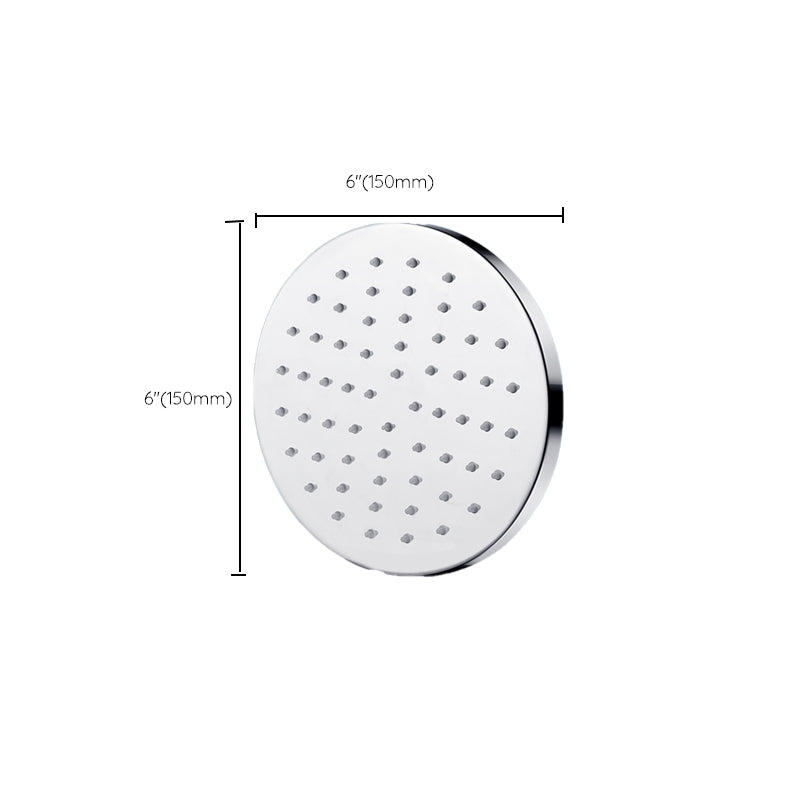 Lisslune | Metal Shower Head Combo Contemporary Round Fixed Shower Head for the Bathroom