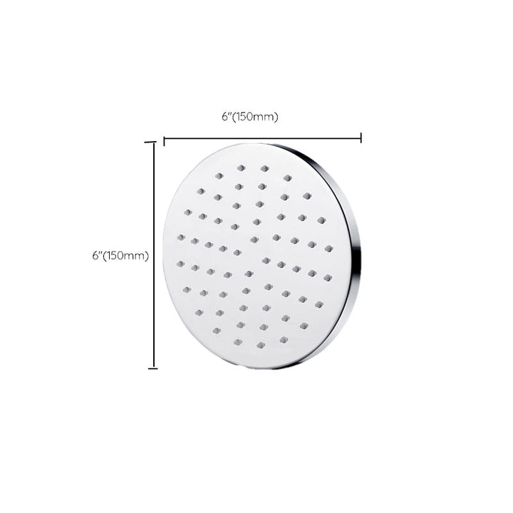 Lisslune | Metal Shower Head Combo Contemporary Round Fixed Shower Head for the Bathroom