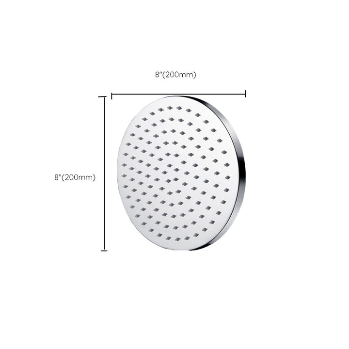 Lisslune | Metal Shower Head Combo Contemporary Round Fixed Shower Head for the Bathroom
