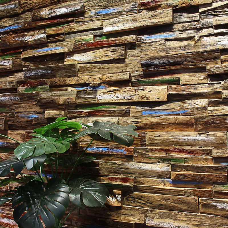 Lisslune | Wall cladding wood shiplap mosaic modern interior wall cladding