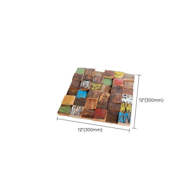 Lisslune | Wall cladding wood shiplap mosaic modern interior wall cladding
