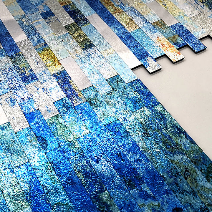 Lisslune | Aluminium Tile Stripping and Gluing Tiles Bathroom Waterproof Splash Guard Stripping and Gluing Wall Tile