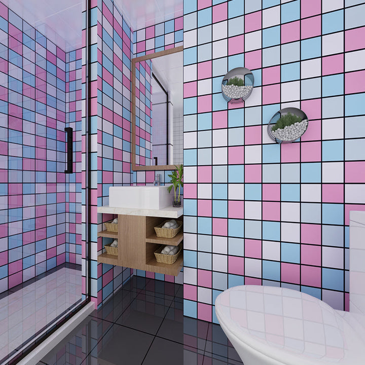 Lisslune | Mosaic tiles removing and sticking tile roll kitchen waterproof splashback wall tiles