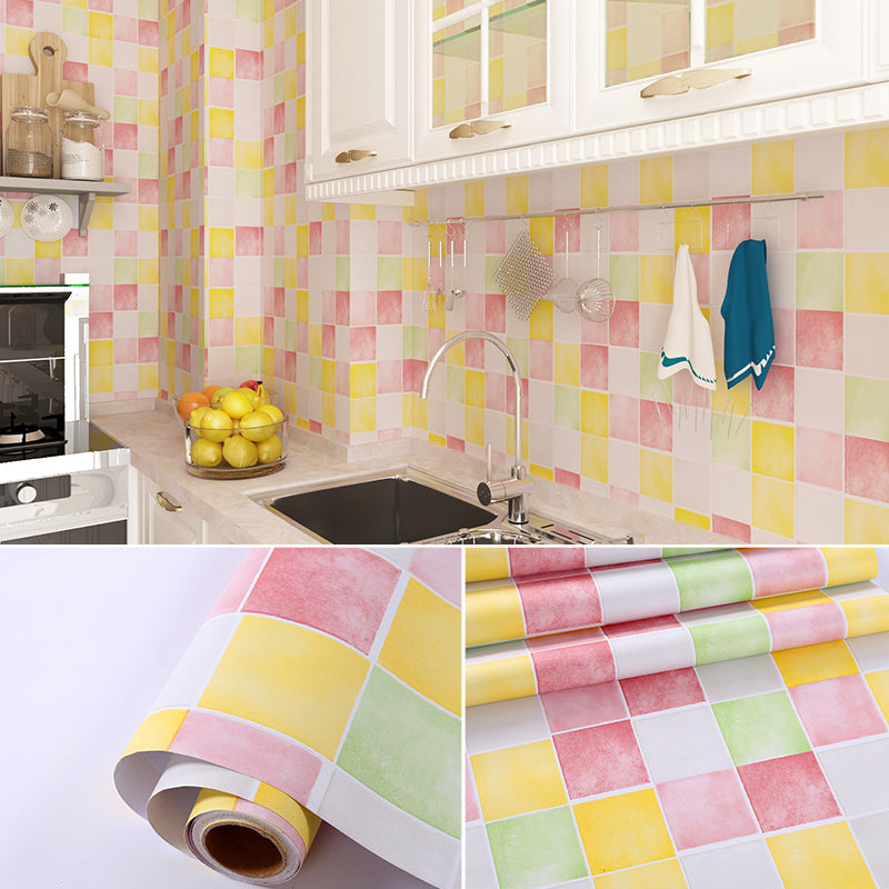 Lisslune | Mosaic tiles removing and applying tile roll kitchen waterproof splash guard wall tiles