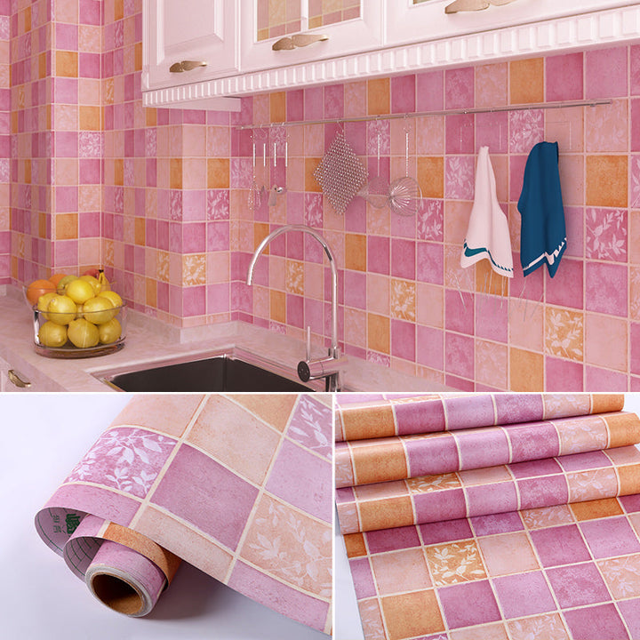 Lisslune | Mosaic tiles removing and applying tile roll kitchen waterproof splash guard wall tiles