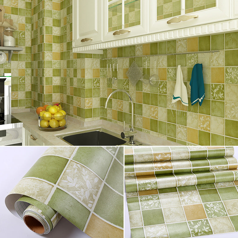 Lisslune | Mosaic tiles removing and sticking tile roll kitchen waterproof splashback wall tiles