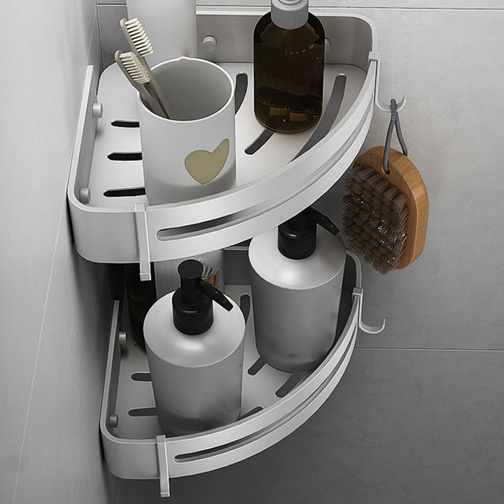 Lisslune | Silver Bathroom Set Modern Rust Protection Bathroom Accessories Individual or as Set