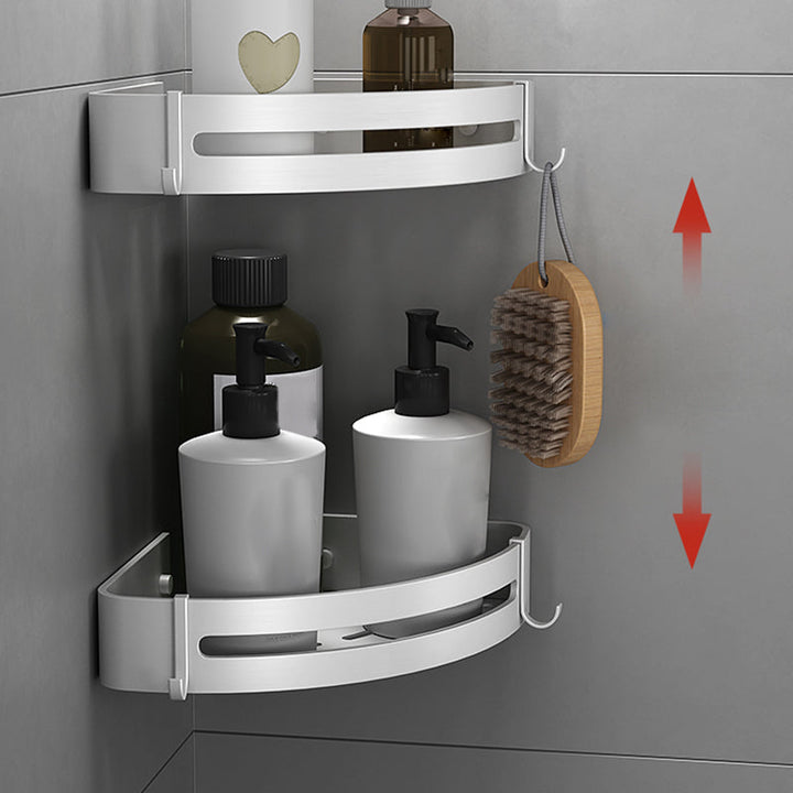 Lisslune | Silver Bathroom Set Modern Rust Protection Bathroom Accessories Individual or as Set
