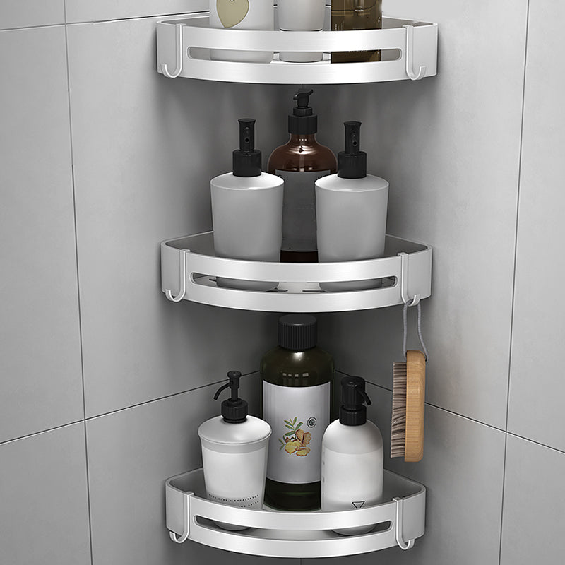 Lisslune | Silver Bathroom Set Modern Rust Protection Bathroom Accessories Individual or as Set