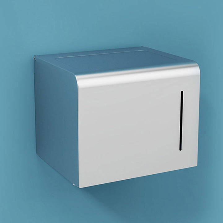 Lisslune | Minimalism Gray Bathroom Accessories Set Contemporary Style Aluminum Towel Holder