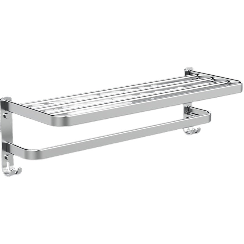 Lisslune | Minimalism Gray Bathroom Accessories Set Contemporary Style Aluminum Towel Holder