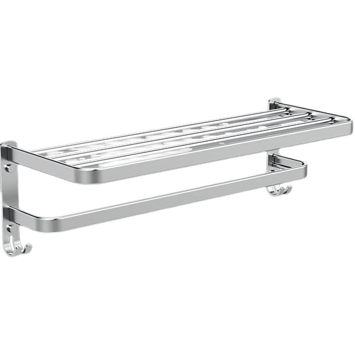 Lisslune | Minimalism Gray Bathroom Accessories Set Contemporary Style Aluminum Towel Holder