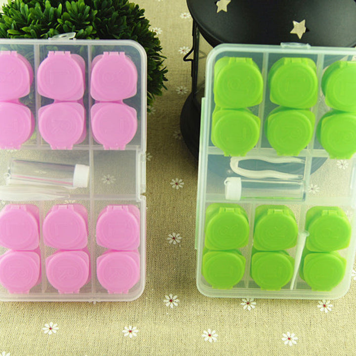 Rynx Container Set Contact Lens Case Travel Contact Lens Partner 6 Pairs