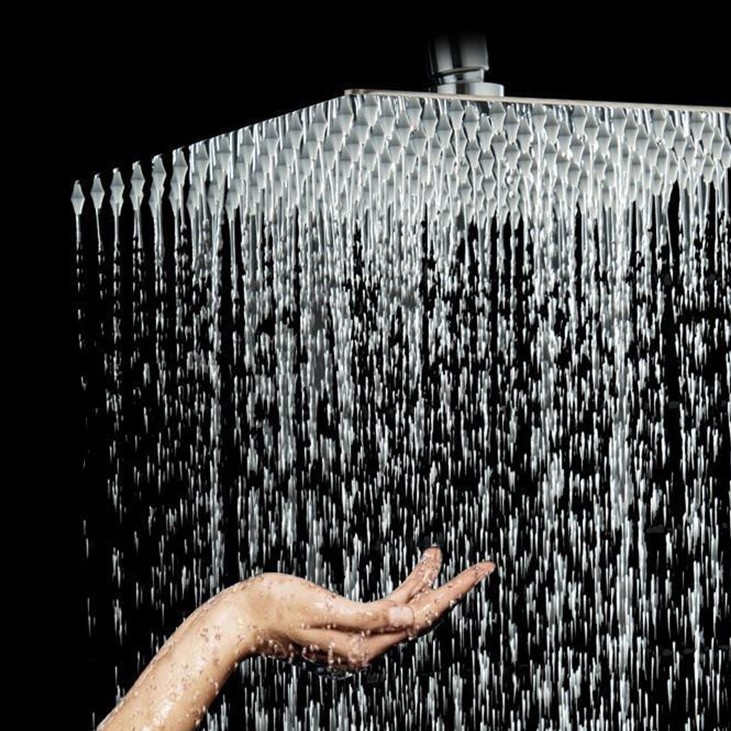 Lisslune | Stainless Steel Showerhead Combo Modern Fixed Showerhead for the Bathroom
