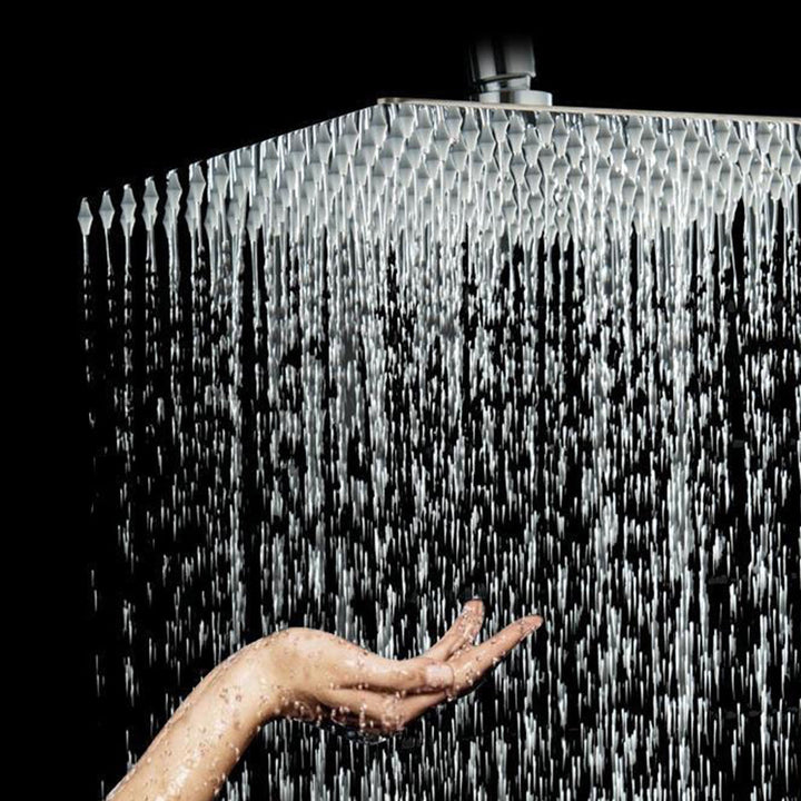 Lisslune | Stainless Steel Showerhead Combo Modern Fixed Showerhead for the Bathroom
