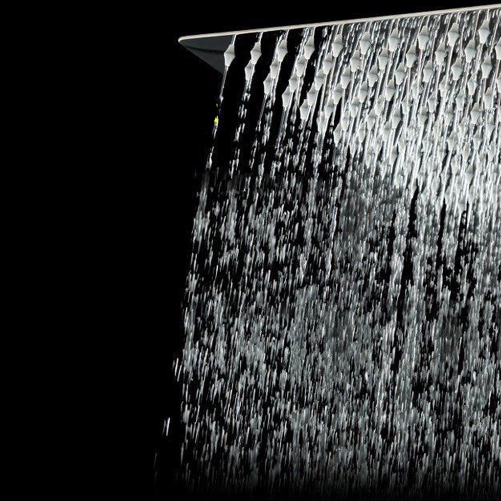 Lisslune | Stainless Steel Showerhead Combo Modern Fixed Showerhead for the Bathroom