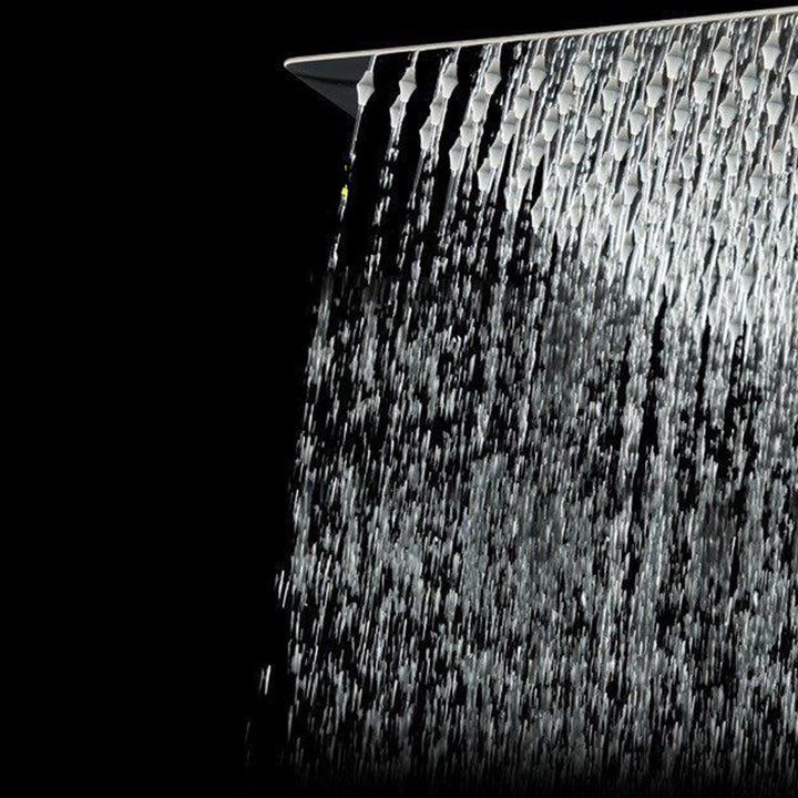 Lisslune | Stainless Steel Showerhead Combo Modern Fixed Showerhead for the Bathroom