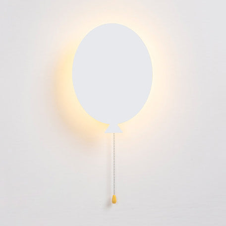 Skørter | Wooden Slim Panel Balloon Wall Lamp Cartoon LED Wall Sconces for Children's Room Kindergarten