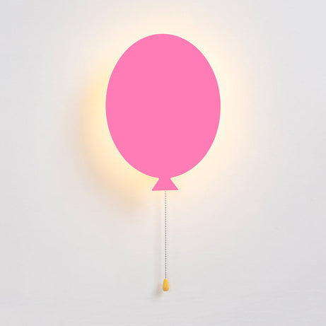 Skørter | Wooden Slim Panel Balloon Wall Lamp Cartoon LED Wall Sconces for Children's Room Kindergarten