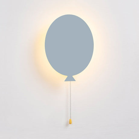 Skørter | Wooden Slim Panel Balloon Wall Lamp Cartoon LED Wall Sconces for Children's Room Kindergarten