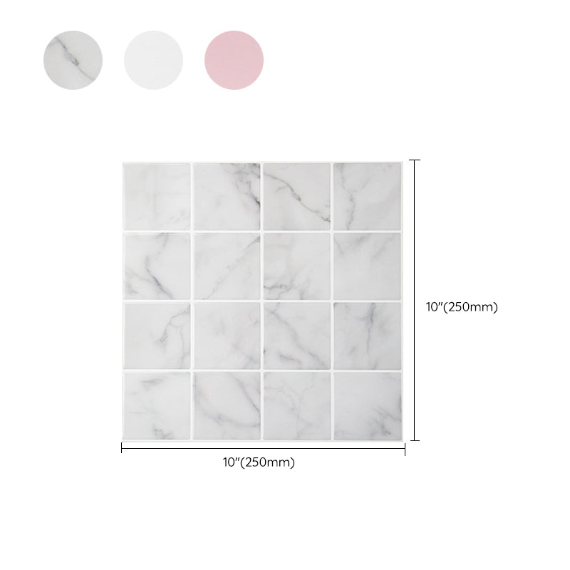 Lisslune | Modern Wallpaper Peel and Stick Backsplash Tile PVC Peel and Stick Tile for the Bathroom