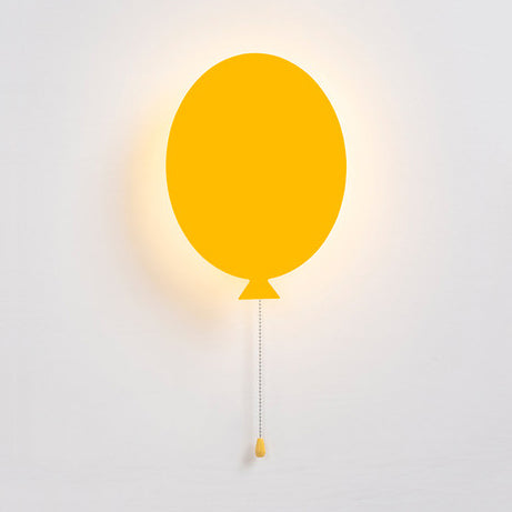 Skørter | Wooden Slim Panel Balloon Wall Lamp Cartoon LED Wall Sconces for Children's Room Kindergarten