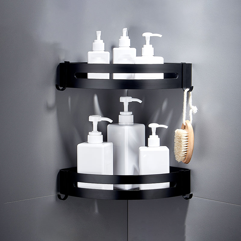 Lisslune | Black Bathroom Set Modern 1/2/3 - Piece Anti-Rust Bathroom Rack