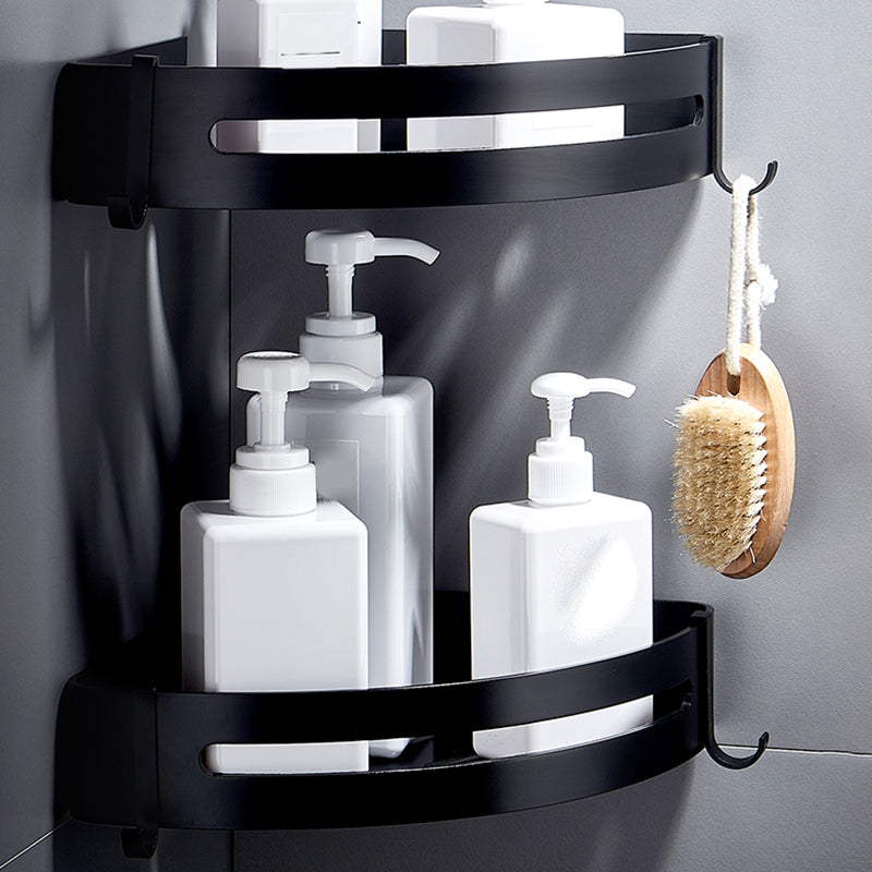Lisslune | Black Bathroom Set Modern 1/2/3 - Piece Anti-Rust Bathroom Rack