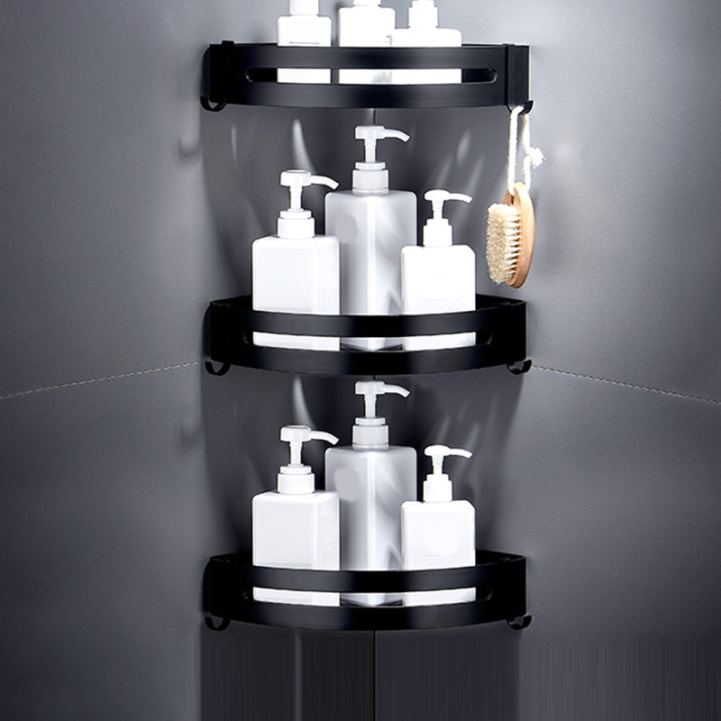 Lisslune | Black Bathroom Set Modern 1/2/3 - Piece Anti-Rust Bathroom Rack
