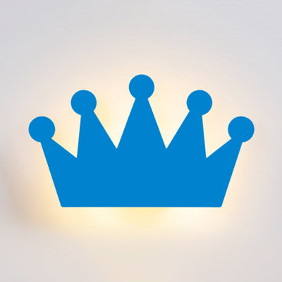 Skørter | Beautiful Cartoon Crown Wall Lamp Wood Energy-Saving LED Wall Light for Children's Room