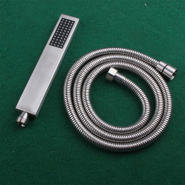 Lisslune | Simple Rectangle Shower Head 304 Stainless Steel Hand Shower