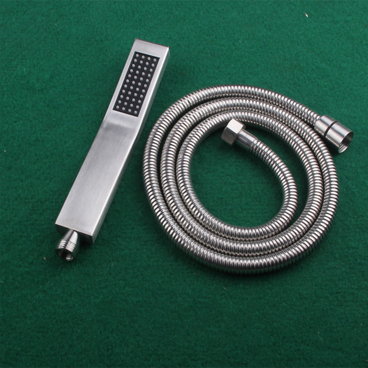 Lisslune | Simple Rectangle Shower Head 304 Stainless Steel Hand Shower