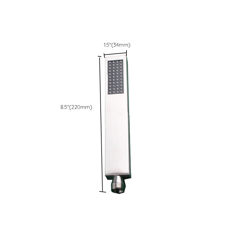 Lisslune | Simple Rectangle Shower Head 304 Stainless Steel Hand Shower