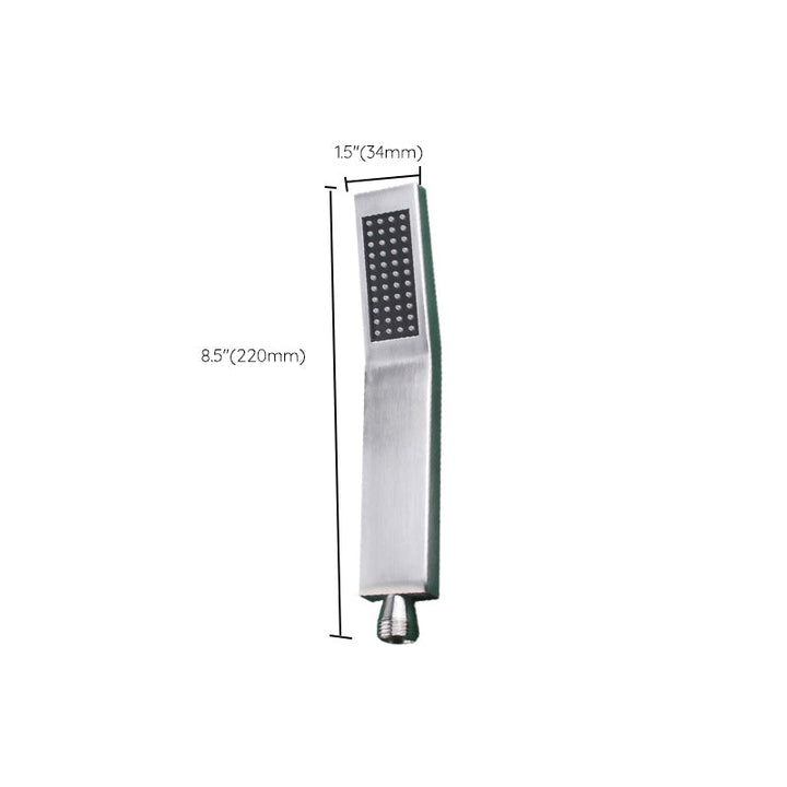 Lisslune | Simple Rectangle Shower Head 304 Stainless Steel Hand Shower