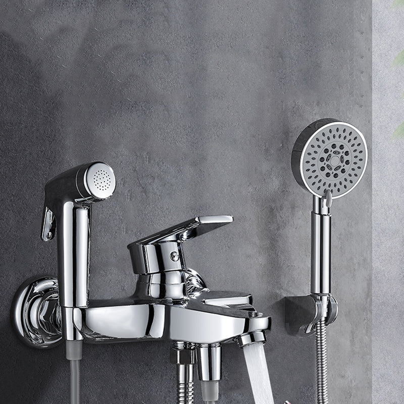 Lisslune | Popular Bathtub Filler Wall-Mounted Lever Handle Fixed Bathtub Faucet Trim