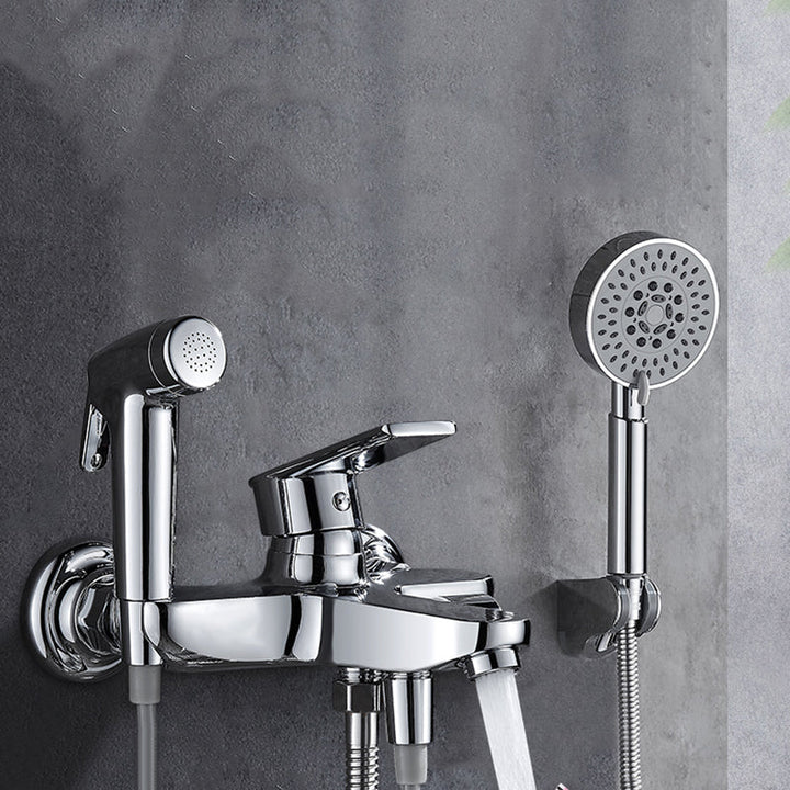 Lisslune | Popular Bathtub Filler Wall-Mounted Lever Handle Fixed Bathtub Faucet Trim