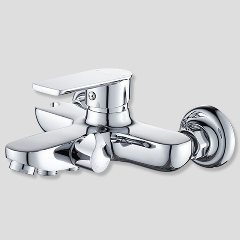 Lisslune | Popular Bathtub Filler Wall-Mounted Lever Handle Fixed Bathtub Faucet Trim