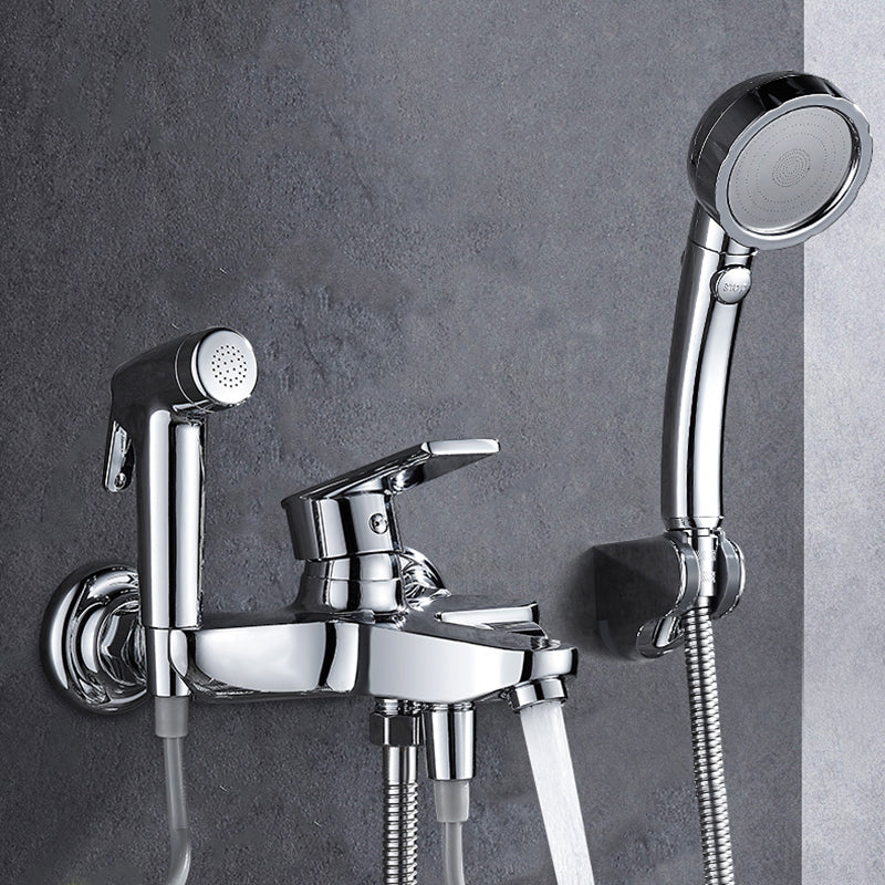 Lisslune | Popular Bathtub Filler Wall-Mounted Lever Handle Fixed Bathtub Faucet Trim