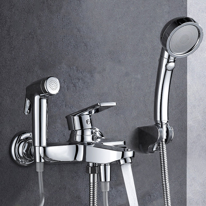 Lisslune | Popular Bathtub Filler Wall-Mounted Lever Handle Fixed Bathtub Faucet Trim