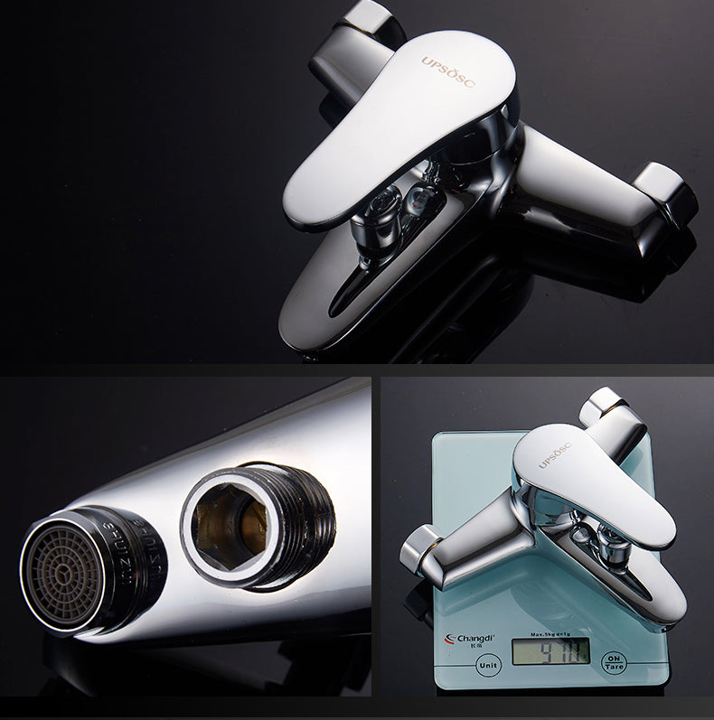 Lisslune | Tradition Fixed Bathtub Mixer Wall Mount Lever Handle Bathtub Mixer