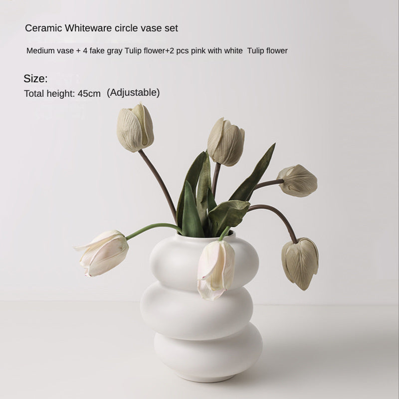Lisslune | Pure White Special Shape Vase