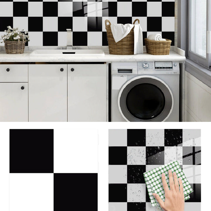 Lisslune | Quadrat Peel and Stick Back Wall Tile PVC Peel and Stick Tile for the Kitchen