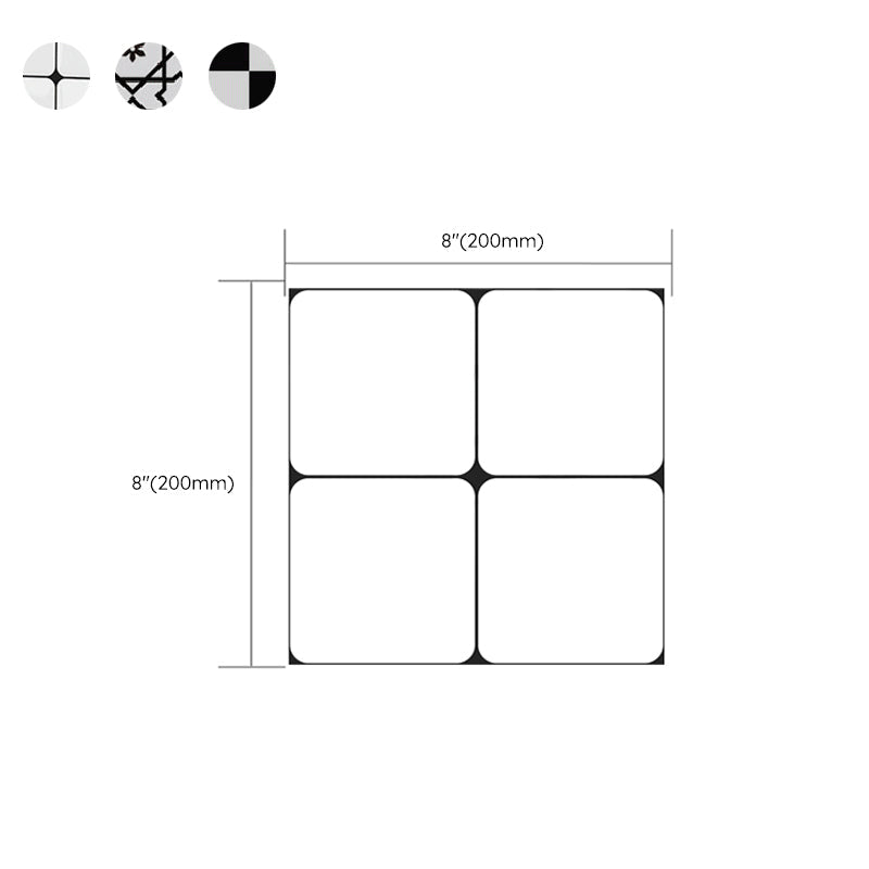 Lisslune | Quadrat Peel and Stick Back Wall Tile PVC Peel and Stick Tile for the Kitchen
