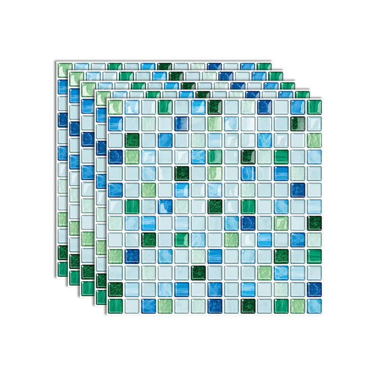 Lisslune | Peel and Stick PVC Tile Kitchen Waterproof Mosaic Backsplash Wall Tile