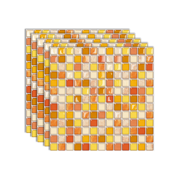 Lisslune | Peel and Stick PVC Tile Kitchen Waterproof Mosaic Backsplash Wall Tile