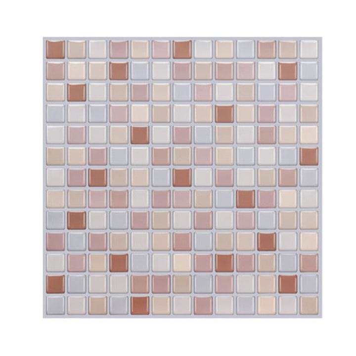 Lisslune | Peel and Stick PVC Tile Kitchen Waterproof Mosaic Backsplash Wall Tile