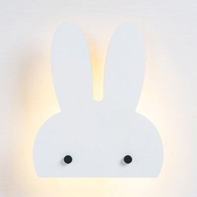 Skørter | Bunny Head LED Wall Lamp Animal Wood Wall Light Lighting for Playroom Children's Room