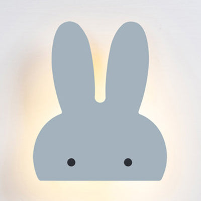 Skørter | Bunny Head LED Wall Lamp Animal Wood Wall Light Lighting for Playroom Children's Room